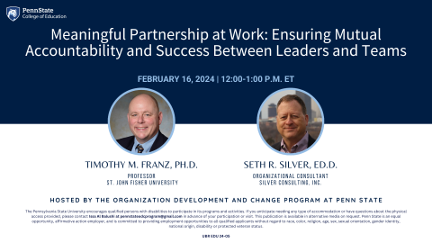 40. Meaningful Partnership at Work: Ensuring Mutual Accountability and Success Between Leaders and Teams